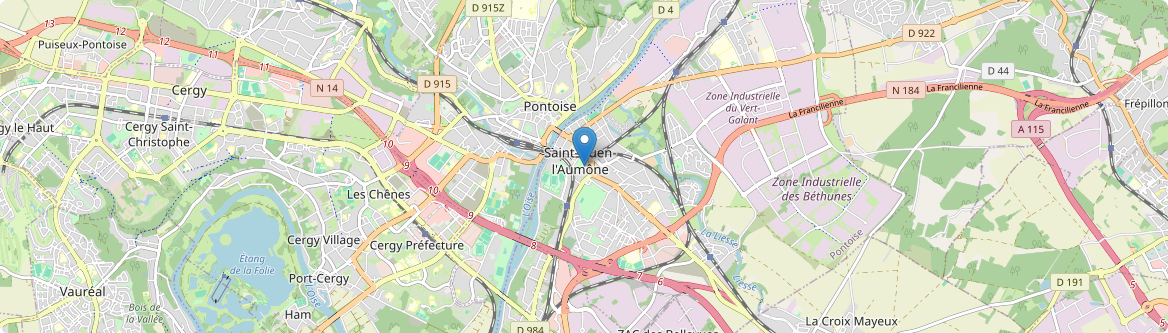 Saint-Ouen-l'Aumône - Carte