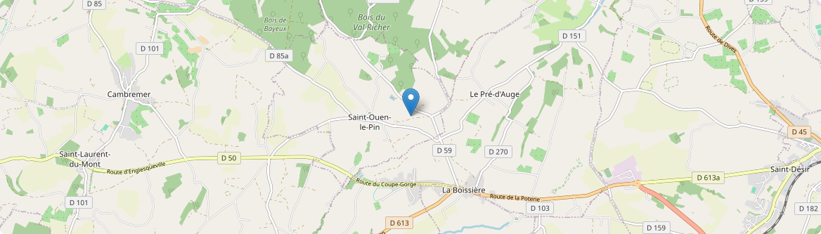 Saint-Ouen-le-Pin - Carte