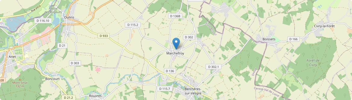 Saint-Ouen-Marchefroy - Carte
