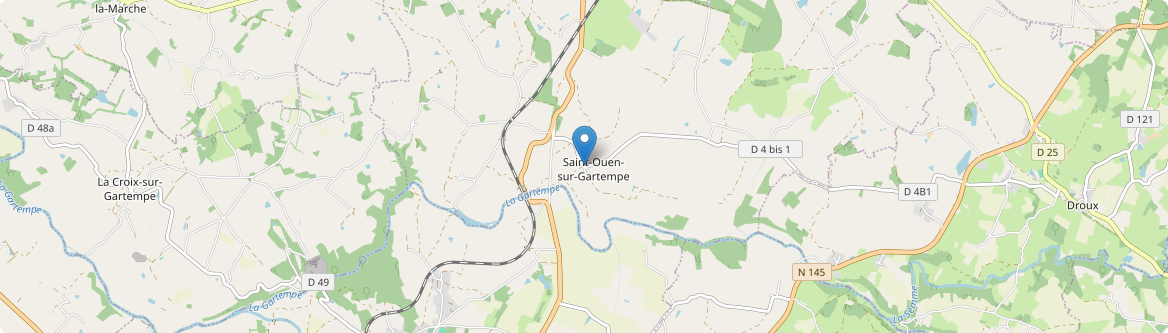 Saint-Ouen-sur-Gartempe - Carte