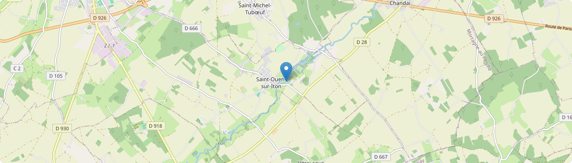 Saint-Ouen-sur-Iton - Carte