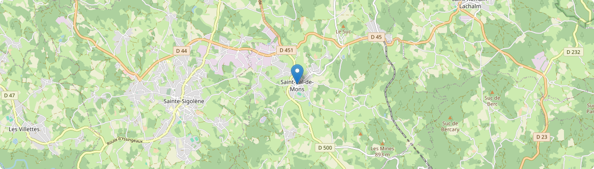 Saint-Pal-de-Mons - Carte