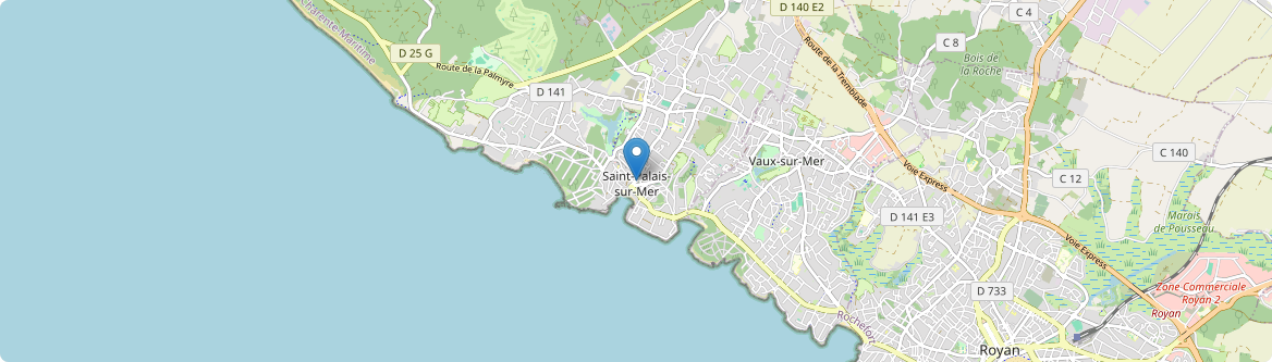 Saint-Palais-sur-Mer - Carte