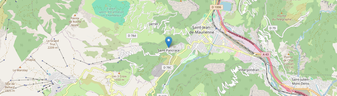 Saint-Pancrace - Carte
