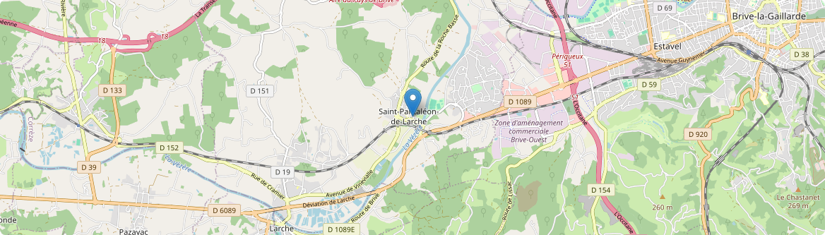 Saint-Pantaléon-de-Larche - Carte