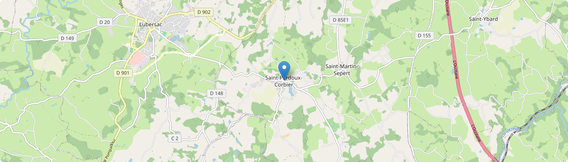 Saint-Pardoux-Corbier - Carte