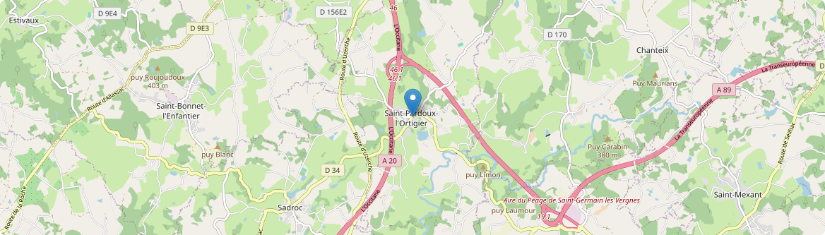 Saint-Pardoux-l'Ortigier - Carte