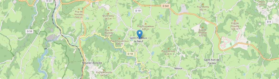 Saint-Pardoux-le-Neuf - Carte