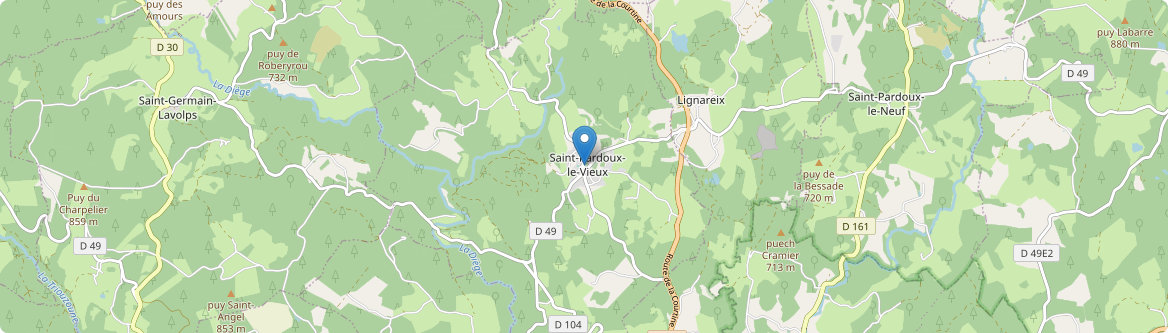 Saint-Pardoux-le-Vieux - Carte