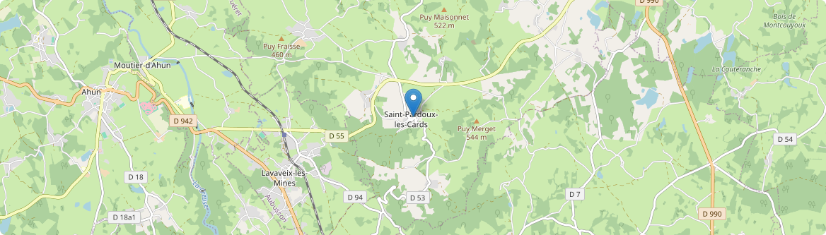 Saint-Pardoux-les-Cards - Carte