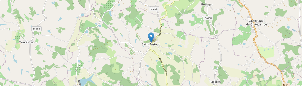 Saint-Pastour - Carte