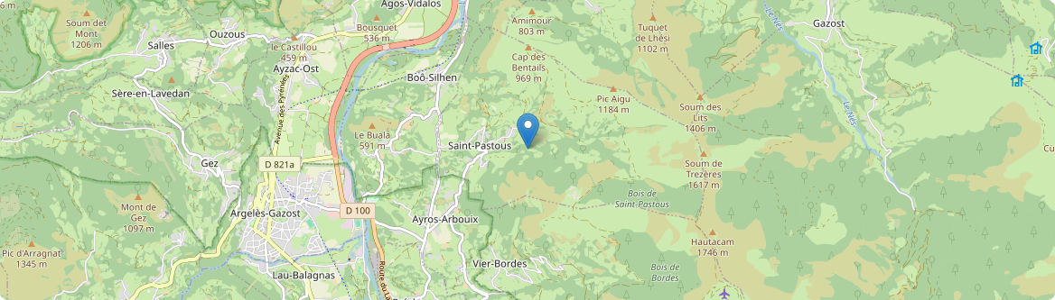 Saint-Pastous - Carte