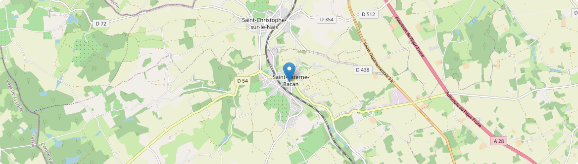 Saint-Paterne-Racan - Carte