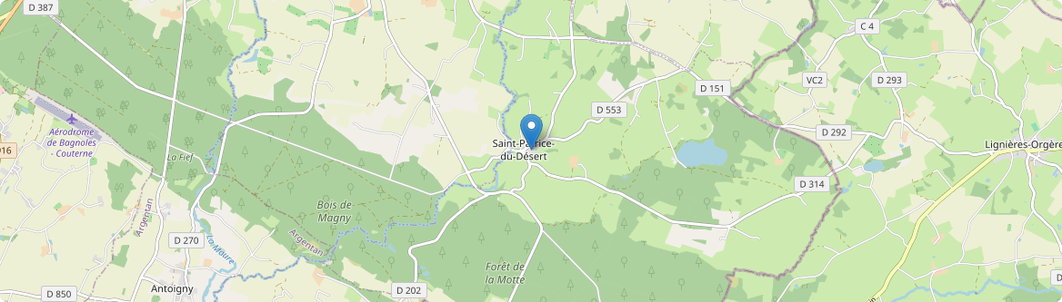 Saint-Patrice-du-Désert - Carte