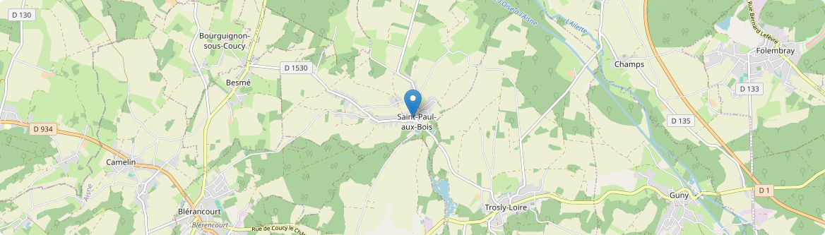 Saint-Paul-aux-Bois - Carte