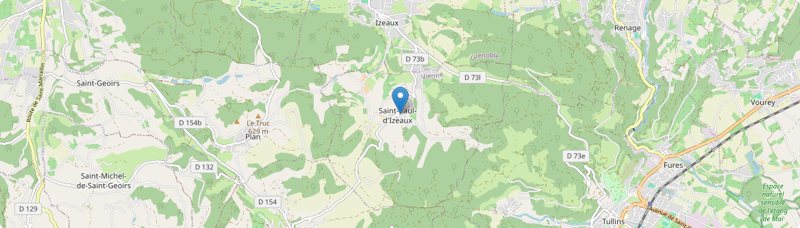 Saint-Paul-d'Izeaux - Carte