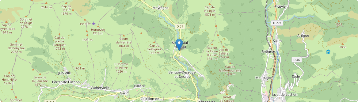Saint-Paul-d'Oueil - Carte