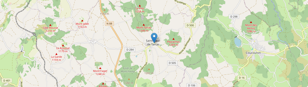 Saint-Paul-de-Tartas - Carte
