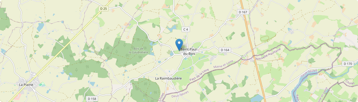 Saint-Paul-du-Bois - Carte