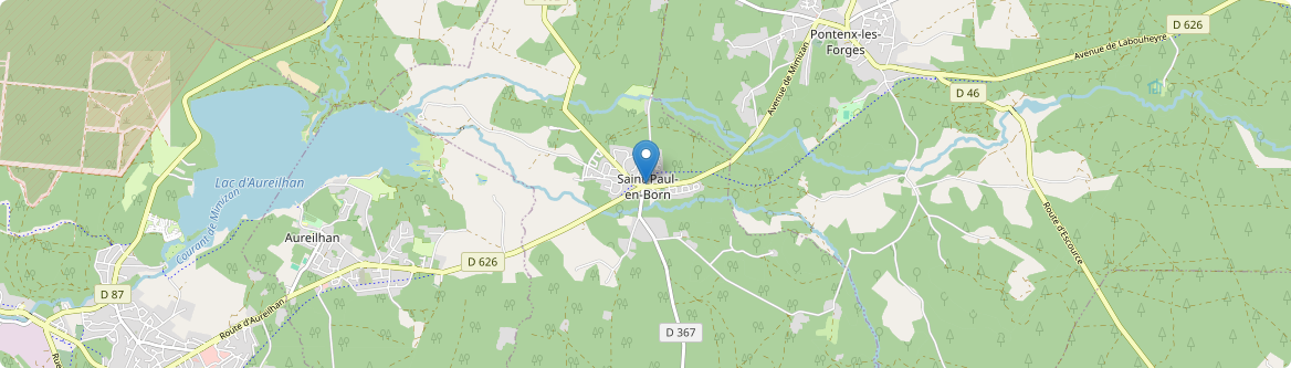 Saint-Paul-en-Born - Carte