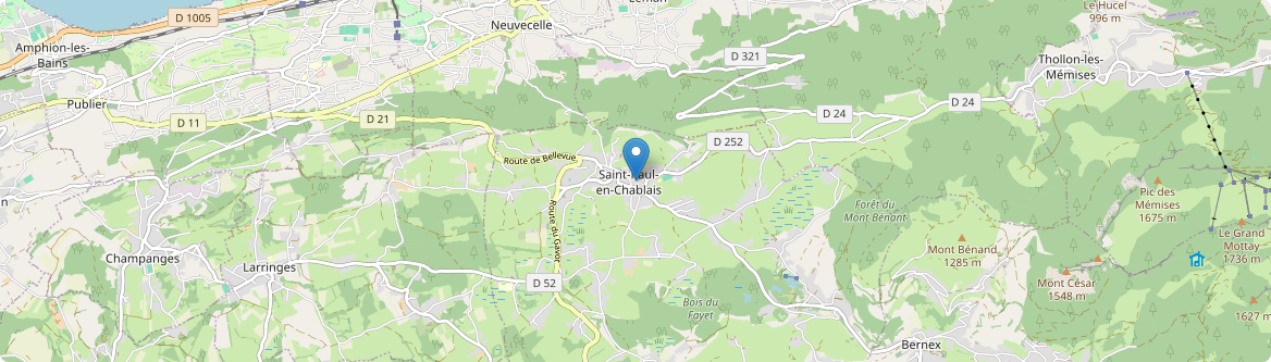 Saint-Paul-en-Chablais - Carte