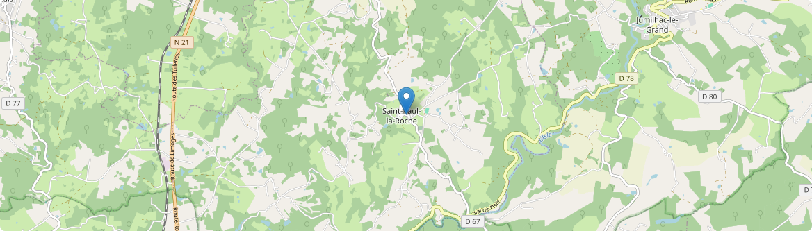 Saint-Paul-la-Roche - Carte