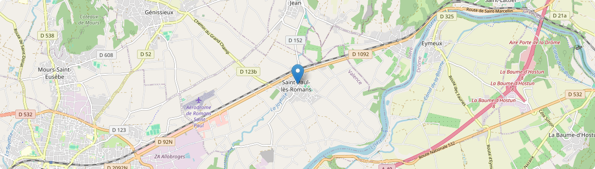 Saint-Paul-lès-Romans - Carte
