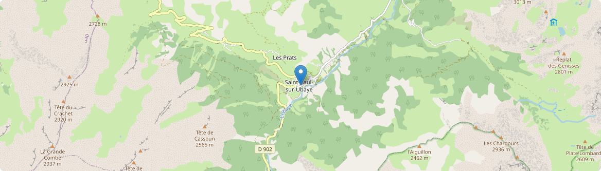 Saint-Paul-sur-Ubaye - Carte