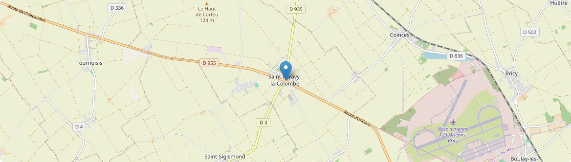 Saint-Péravy-la-Colombe - Carte