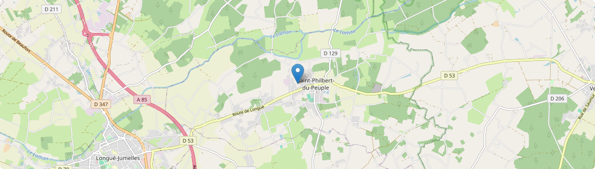 Saint-Philbert-du-Peuple - Carte