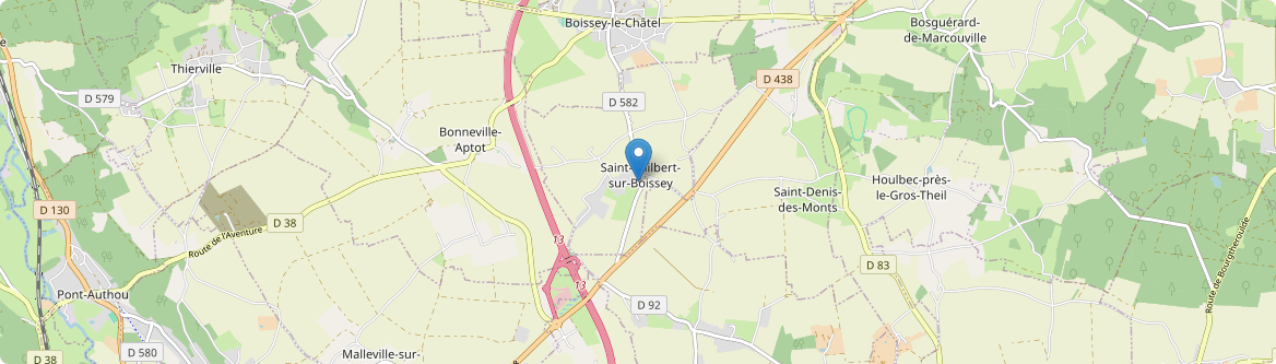 Saint-Philbert-sur-Boissey - Carte