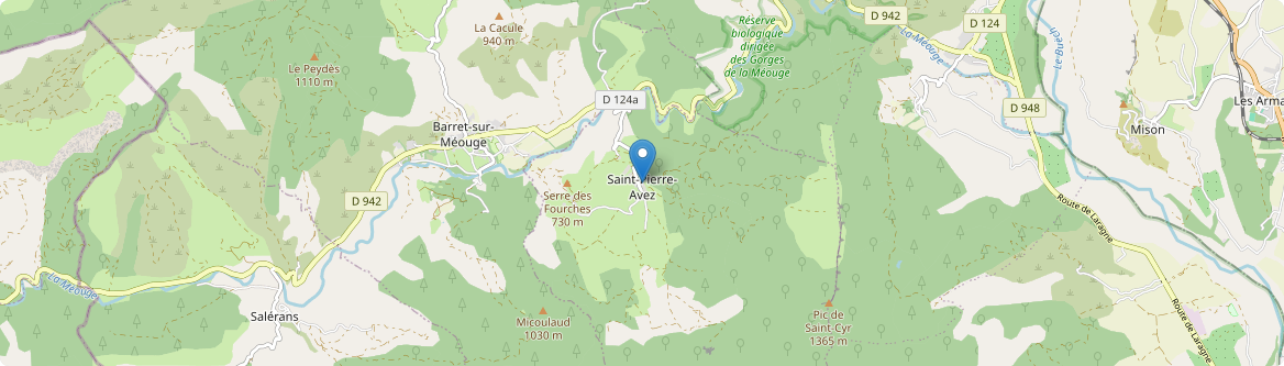 Saint-Pierre-Avez - Carte