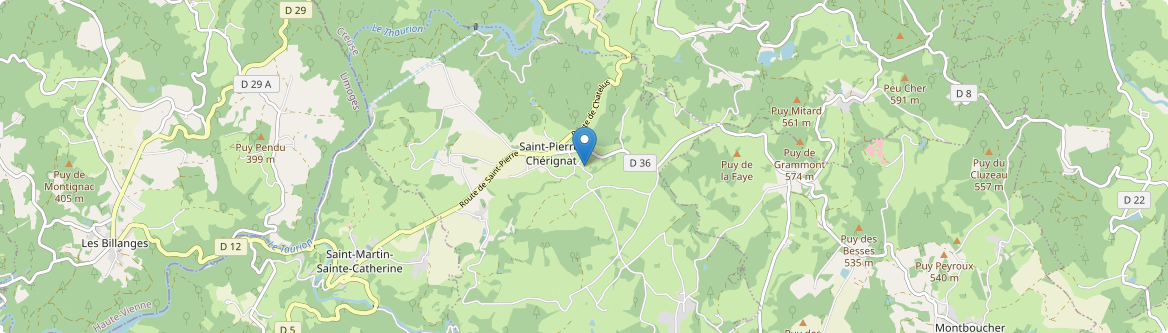 Saint-Pierre-Chérignat - Carte