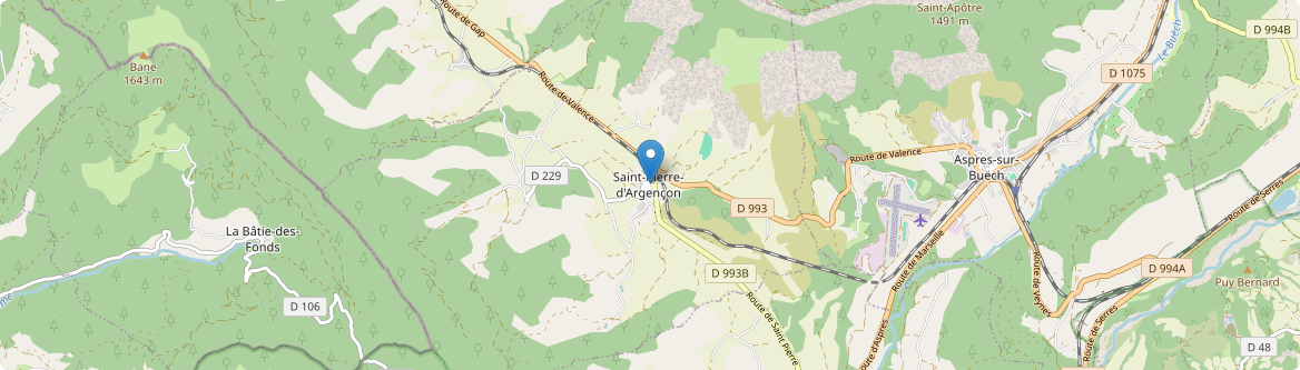 Saint-Pierre-d'Argençon - Carte