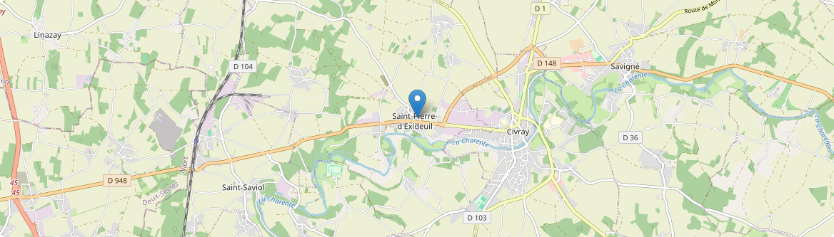 Saint-Pierre-d'Exideuil - Carte