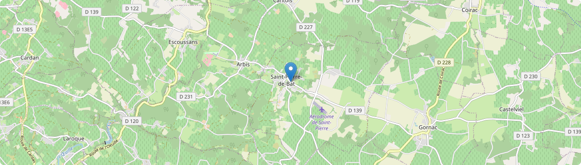 Saint-Pierre-de-Bat - Carte