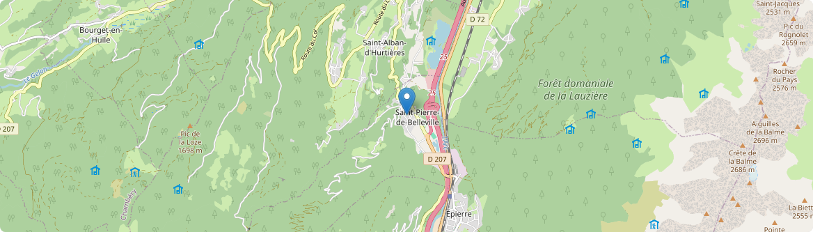 Saint-Pierre-de-Belleville - Carte