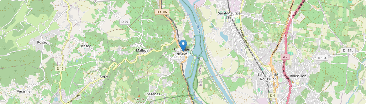 Saint-Pierre-de-Bœuf - Carte