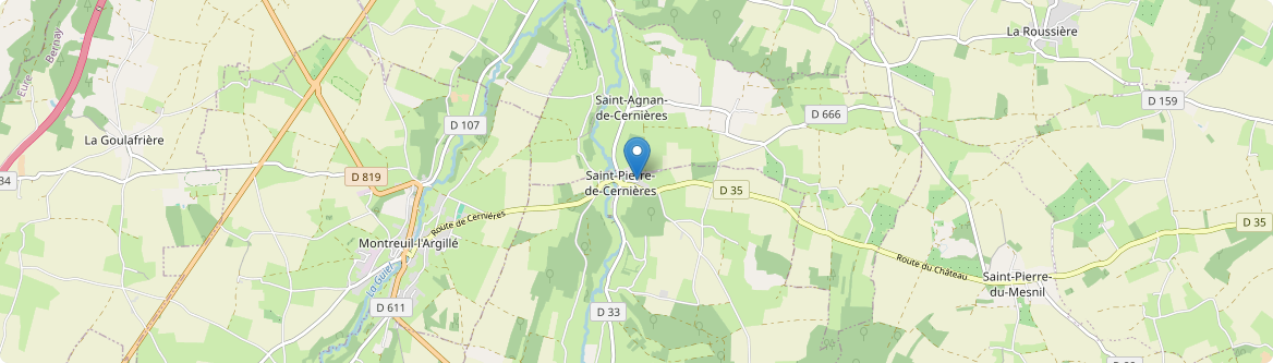 Saint-Pierre-de-Cernières - Carte