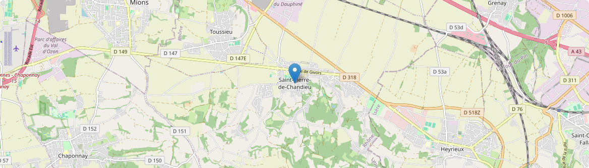 Saint-Pierre-de-Chandieu - Carte