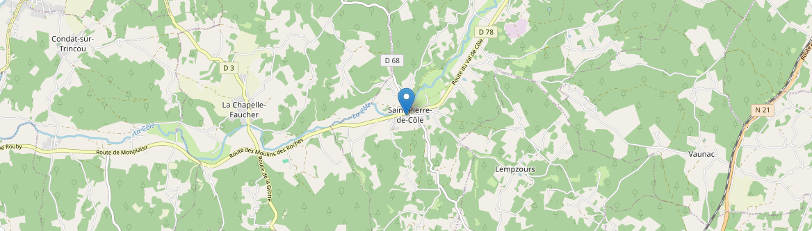 Saint-Pierre-de-Côle - Carte