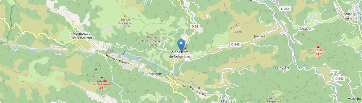 Saint-Pierre-de-Colombier - Carte