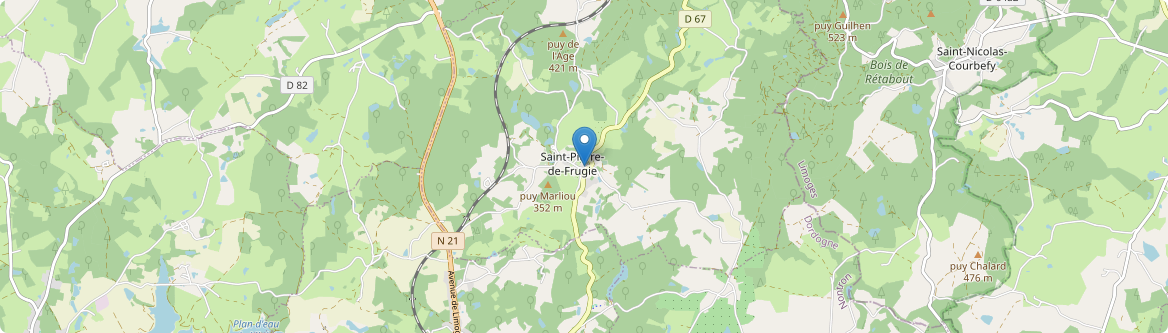 Saint-Pierre-de-Frugie - Carte