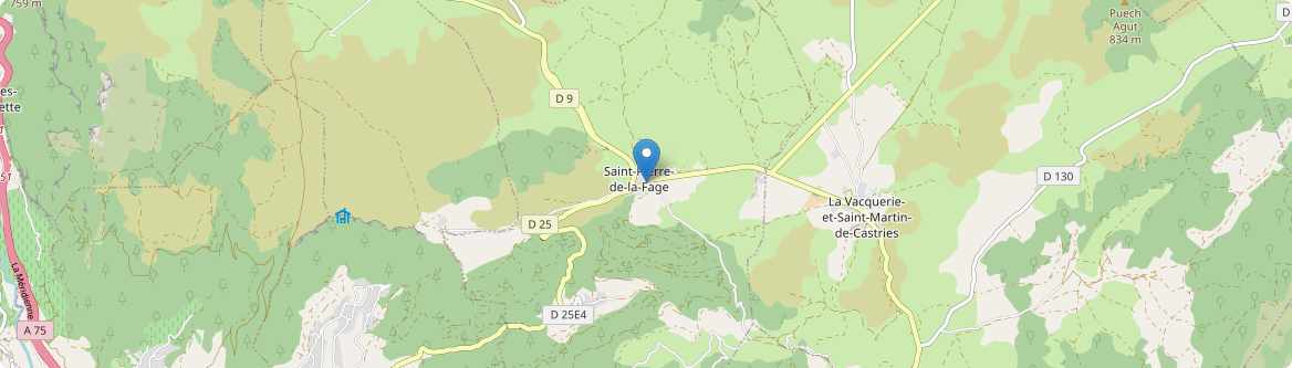 Saint-Pierre-de-la-Fage - Carte