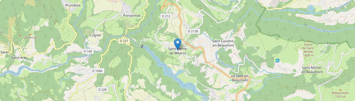 Saint-Pierre-de-Méaroz - Carte
