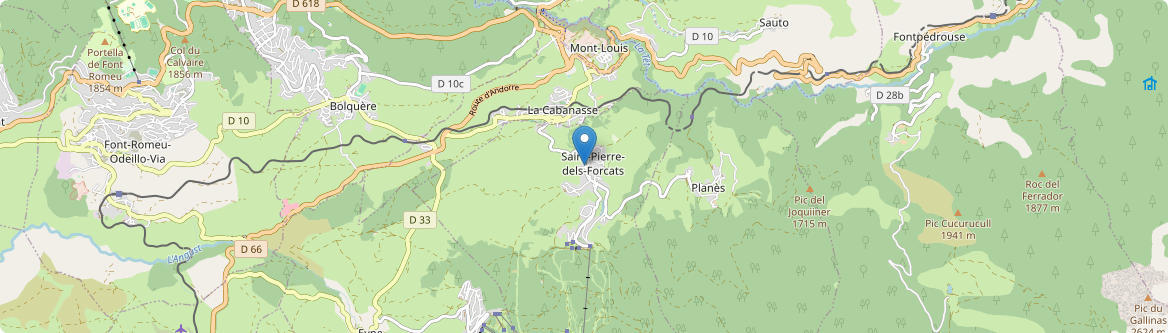 Saint-Pierre-dels-Forcats - Carte