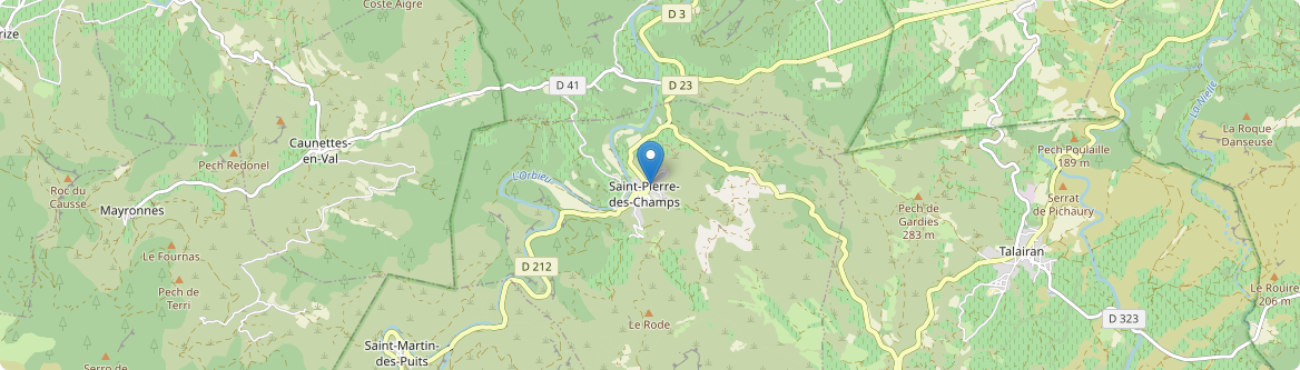 Saint-Pierre-des-Champs - Carte