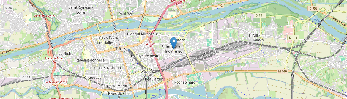 Saint-Pierre-des-Corps - Carte