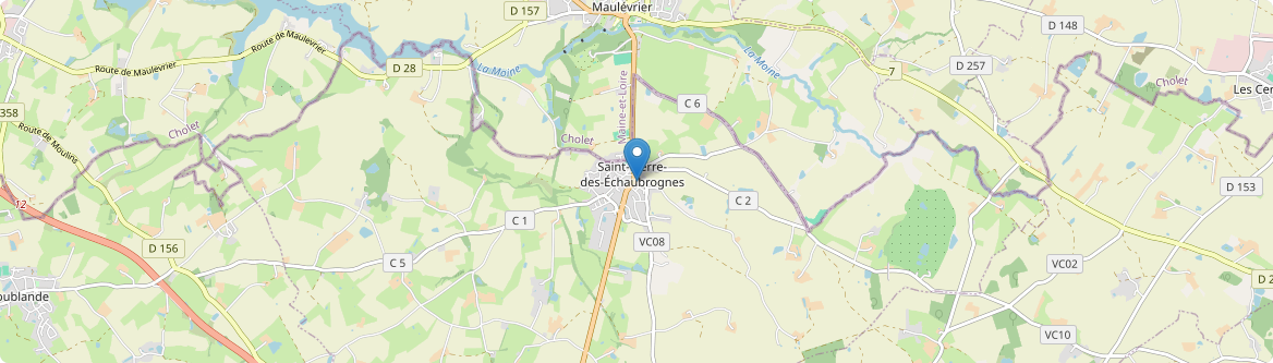 Saint-Pierre-des-Échaubrognes - Carte