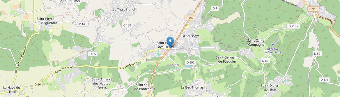 Saint-Pierre-des-Fleurs - Carte